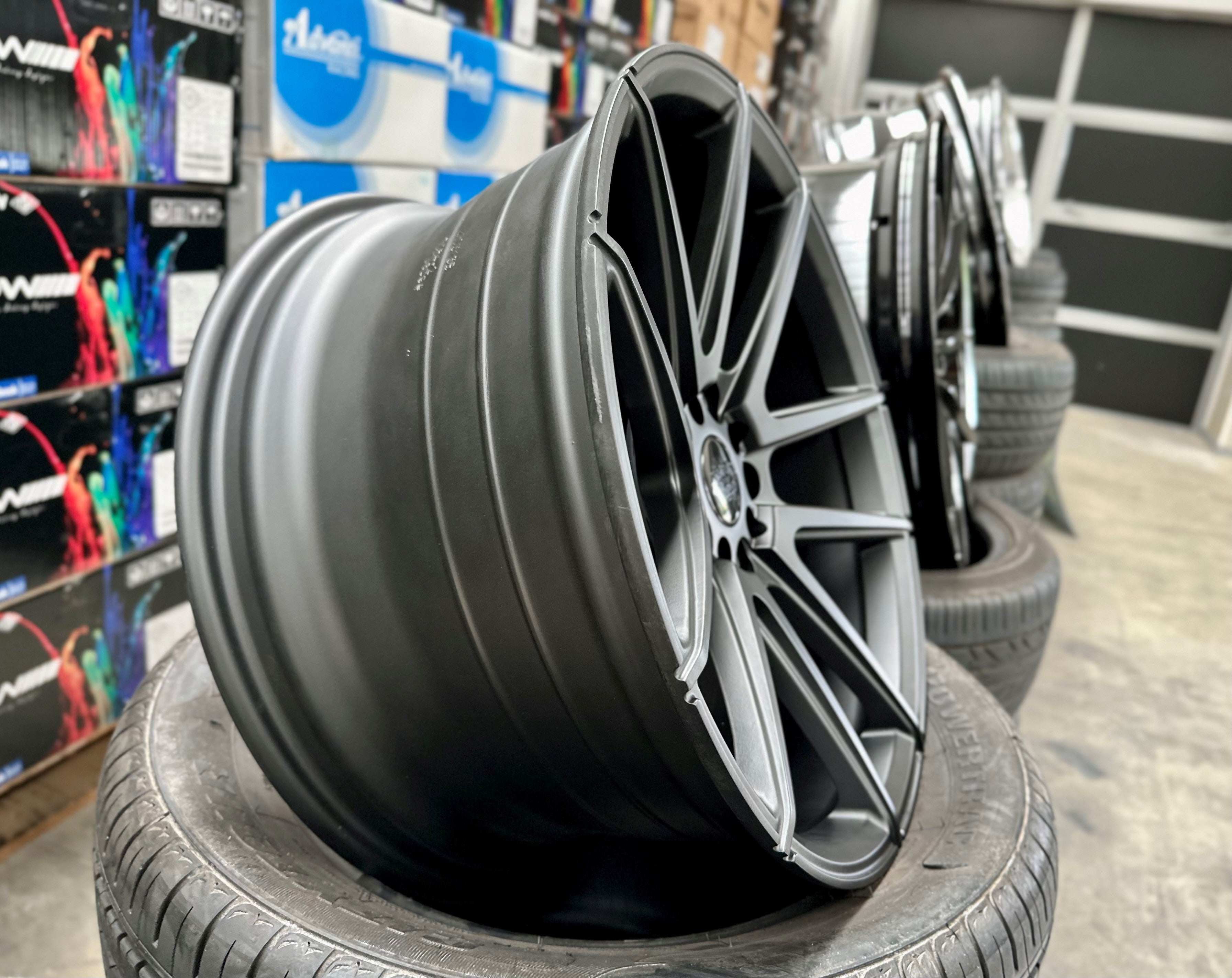 18x9 MTG Rush 38p 73.1 5x100 5x114.3 73.1CB - Matte Black